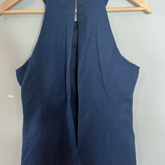 Lilly Pulitzer Sasha Shift Dress Women's Size 4 Navy Blue Metallic Gold - Picture 13 of 16